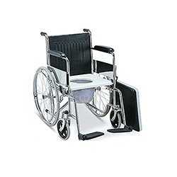 wheel chair fixed commode